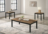 Findlay 3 Pc. Table Set Model Fm42900Br-3Pk-End Table By Furniture Of America